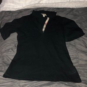 Burberry black polo